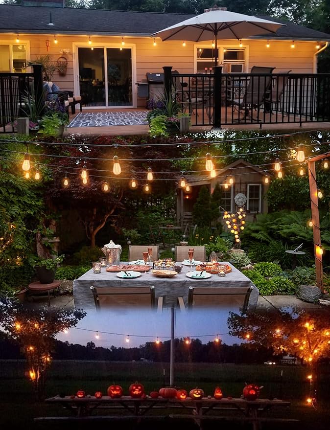 Outdoor String Lights LED 100FT Commercial Grade Heavy Duty Light String Lights - Image 9