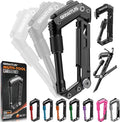Carabiner Multitool 8-in-1 EDC Carabiners Pocket Knife, Serrated Knife by GIRIAITUS