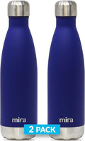 MIRA 2 Pack 17 oz Insulated Water Bottle by MIRA