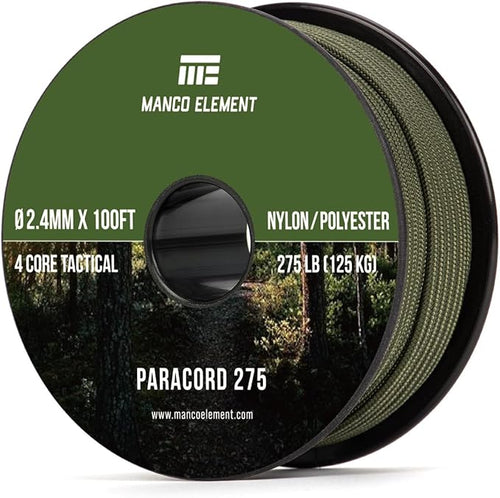 2.4mm Paracord 275LBS 100FT Rope Cord by Unknown