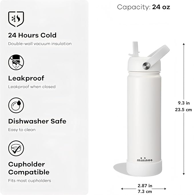 Mininoo Insulated Stainless Steel Water Bottle - Image 5