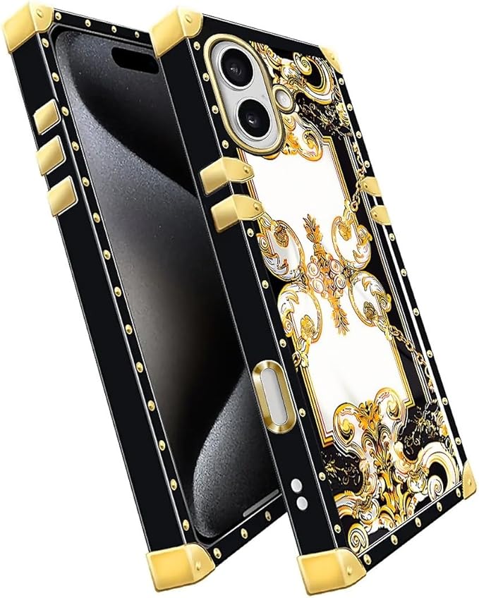 for iPhone 17 Case Luxury Golden Decoration - Image 3