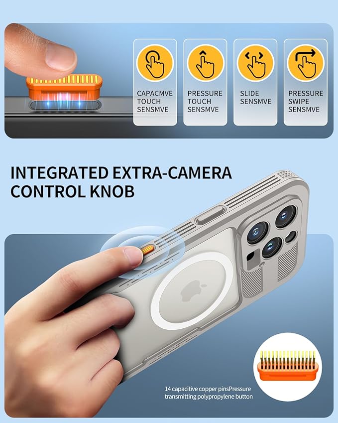 Lanhiem Magnetic for iPhone 16 Pro Case, IP68 Waterproof Dustproof Case - Image 4