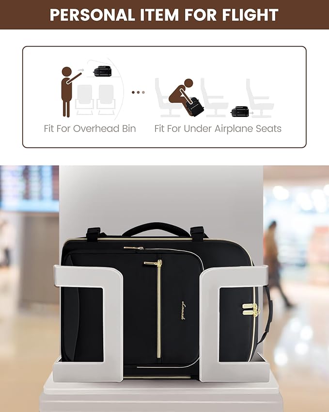 LOVEVOOK Travel Backpack for Women & Men 40L, Airline Approved Carry On - Image 4