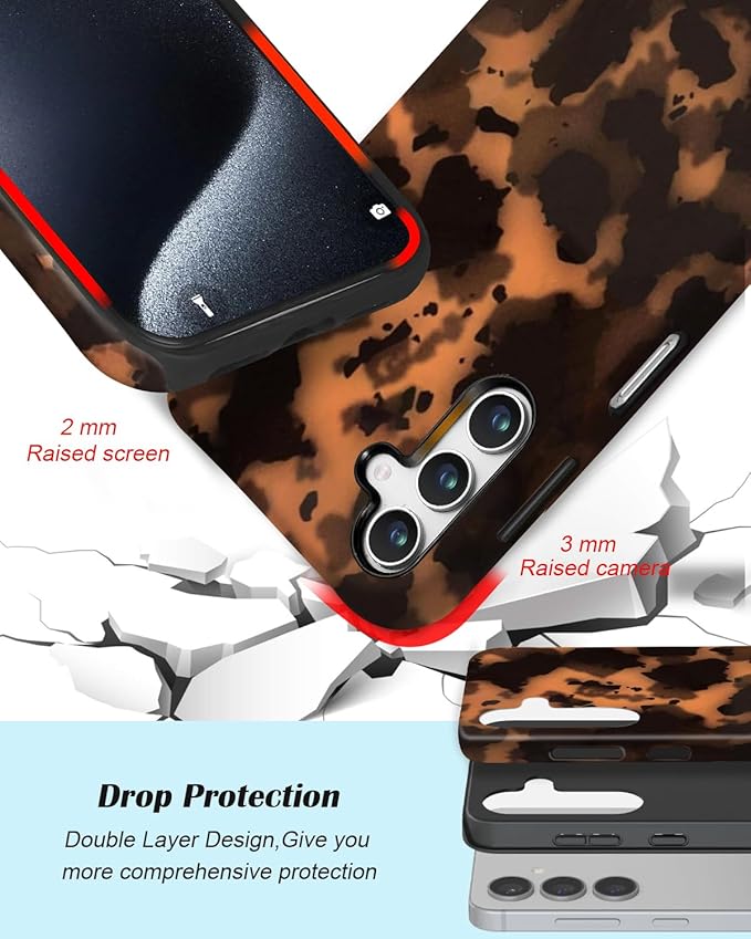 Compatible for Samsung Galaxy S24 5G Case, Dual Layer Heavy Duty 2 in 1 - Image 3