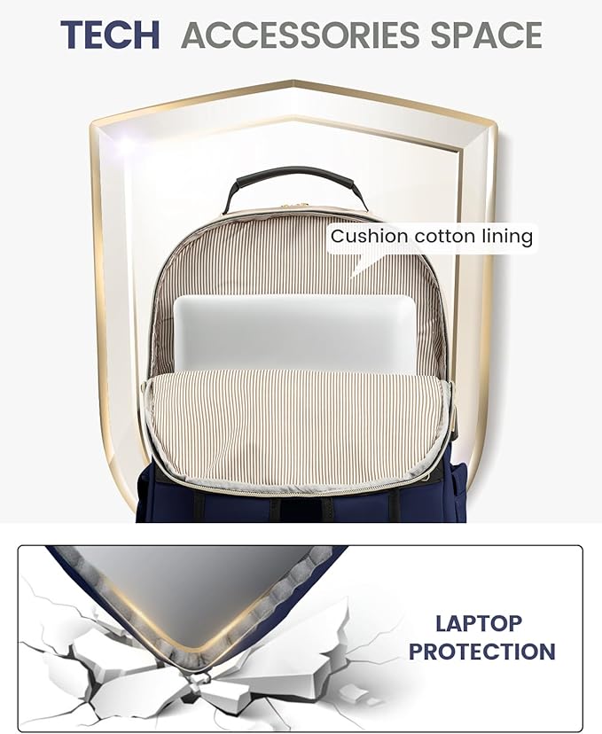 LOVEVOOK Laptop Backpack Purse for Women, Work Business Travel Computer Bags - Image 7