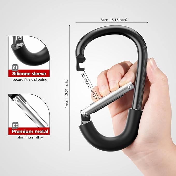 SURDOCA Stroller Hooks, Large Stroller Hooks - Image 3
