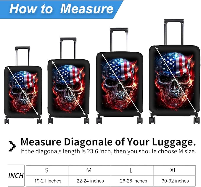 Luggage Cover Protector for 30-32 Inch Suitcases, TSA Approved Elastic Travel - Image 2