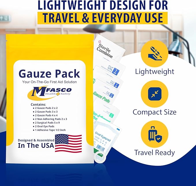 MFASCO First Aid Kit Refill Supplies Gauze Pack Refill - Image 2