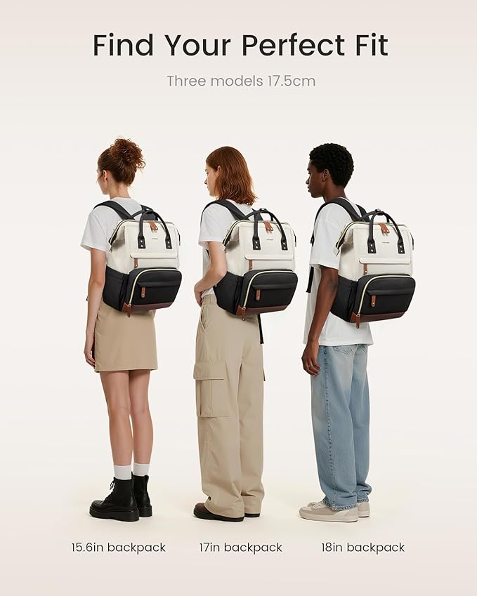 LOVEVOOK Laptop Backpack for Women, 17 Inch Work Business Backpacks Purse - Image 5