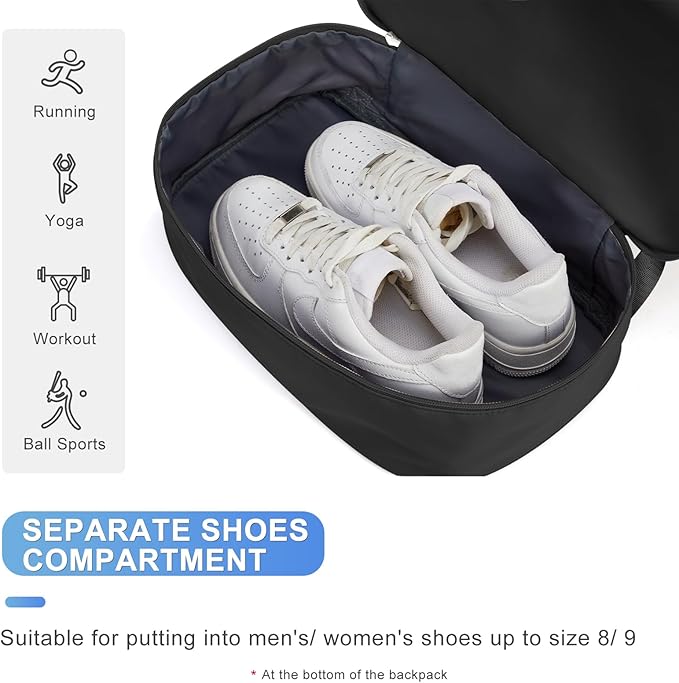 coofay Gym Backpack For Women Waterproof Sports Backpack - Image 5