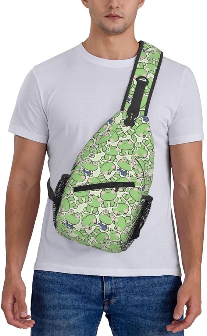 Cute Frog Sling Bag For Women Men Fashion Backpack Crossbody Frogs Shoulder Bag - Image 7