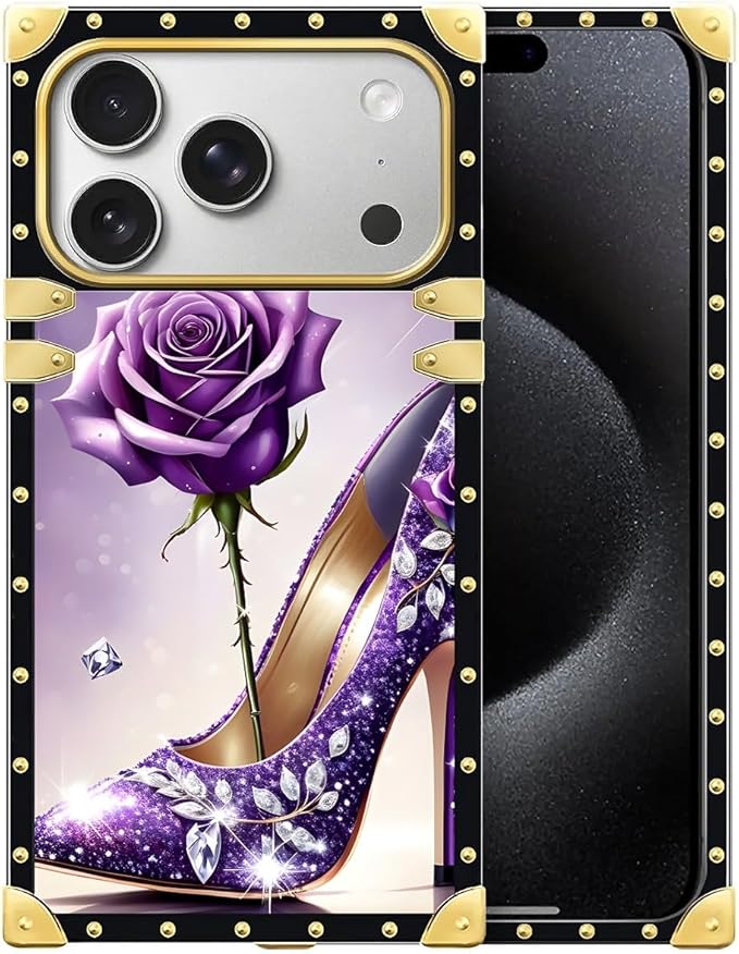 for iPhone 17 Pro Max Case Luxury Golden Decoration by Unknown
