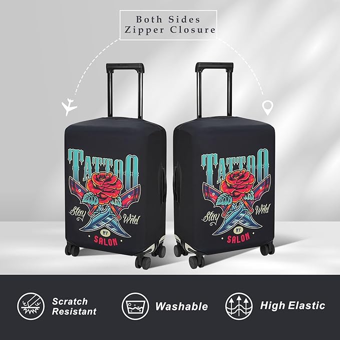 Explore Land Travel Luggage Cover Suitcase Protector Fits 23-26 Inch Case - Image 2