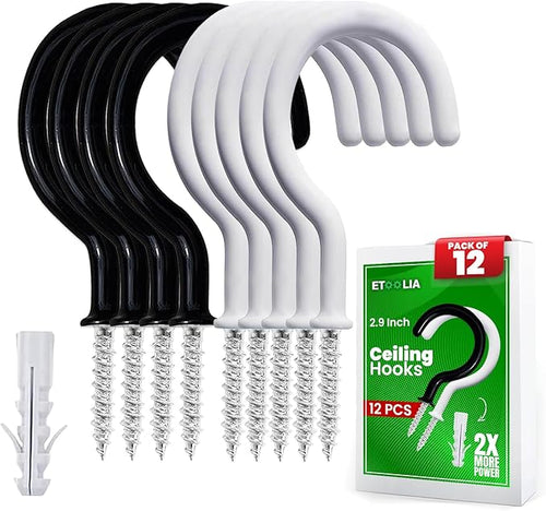 12 Pcs Ceiling Hooks for Hanging Plants by Etoolia