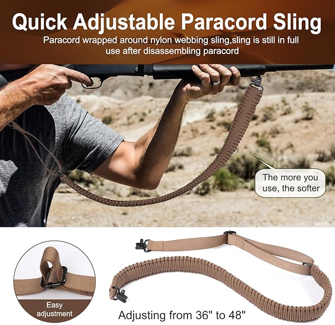 VVAAGG Two-Point Paracord Rifle Sling - Image 5