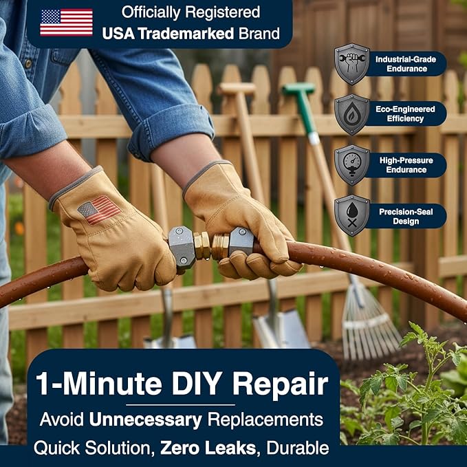 DBR Tech® Hose Repair Kit – Fix Leaks on 3/4 & 5/8 inch Garden Hoses - Image 3