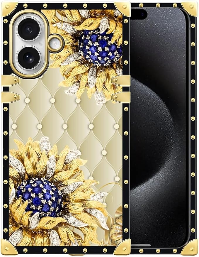 for iPhone 17 Case Luxury Golden Decoration by Unknown