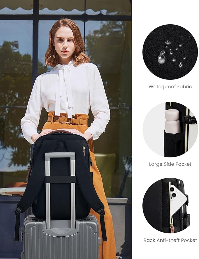 LOVEVOOK Travel Backpack For Women Flight Approved, 50L Carry on Backpack for - Image 7