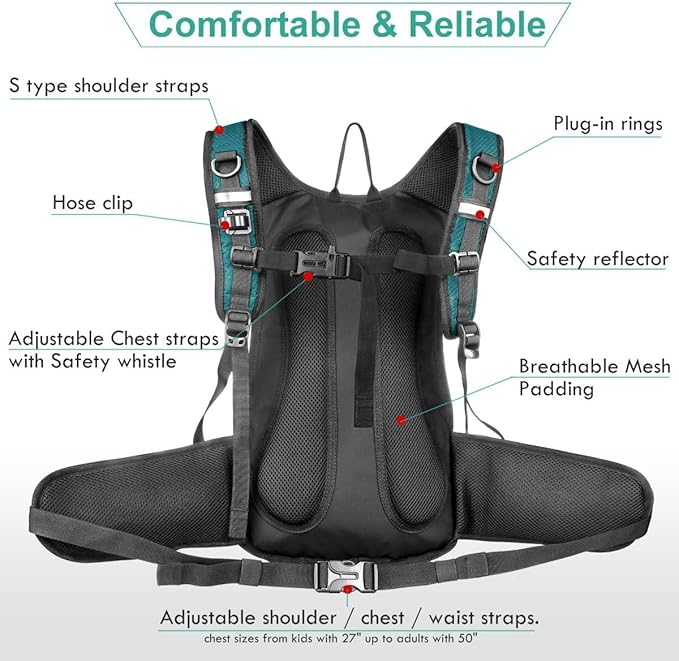 Mothybot Hydration Pack, Insulated Hydration Backpack - Image 3