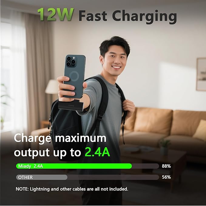 Miady 12-Pack 5000mAh Mini Portable Charger - Image 4
