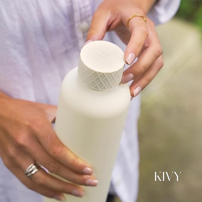 KIVY Slim Water Bottle 32oz Fits Cupholder & Backpack - Image 8