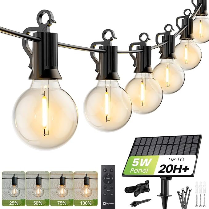 Brightown 158FT Solar String Lights Outdoor Waterproof by Brightown