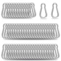 Carabiner, Heavy Duty Galvanized Steel Spring Snap Hook Carabiner Clips by High-PQ