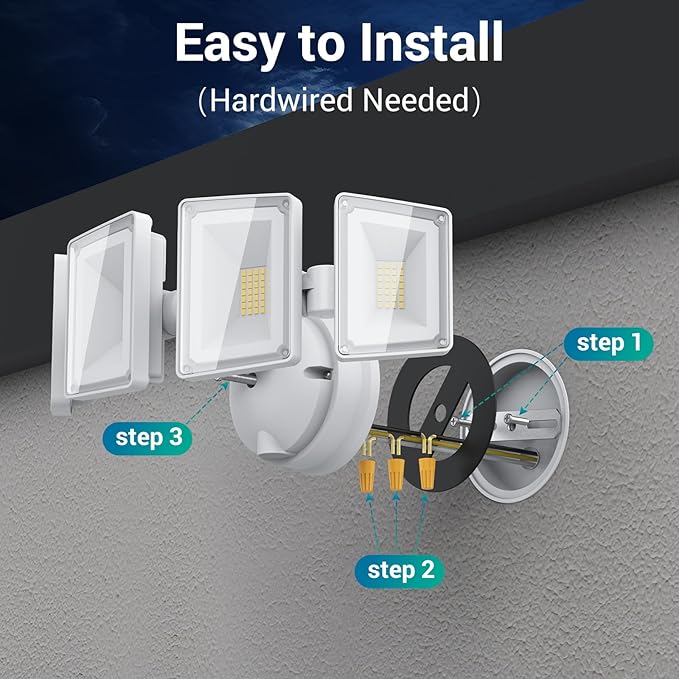 USTELLAR 100W LED Floods Light Outdoor, 10000LM Super Bright Flood Lights - Image 6