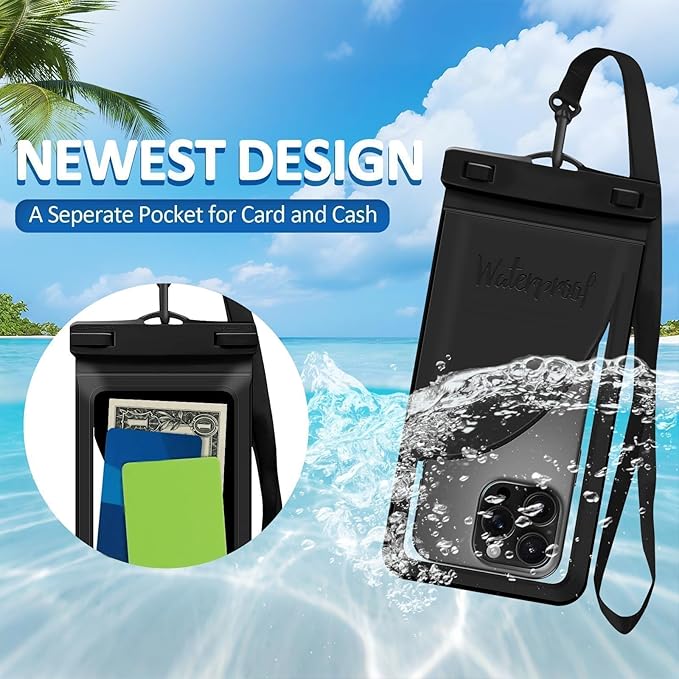 Waterproof Phone Case, with Inside Card Bag, Waterproof Phone Pouch - Image 3