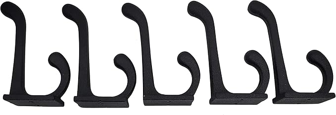 Claimed Corner Cast Iron Coat Hooks - Image 5