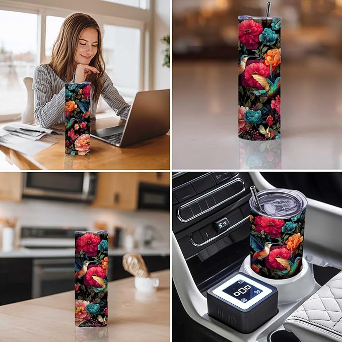Firmiso 20 oz Tumbler | Skinny Insulated Travel Mug - Image 3