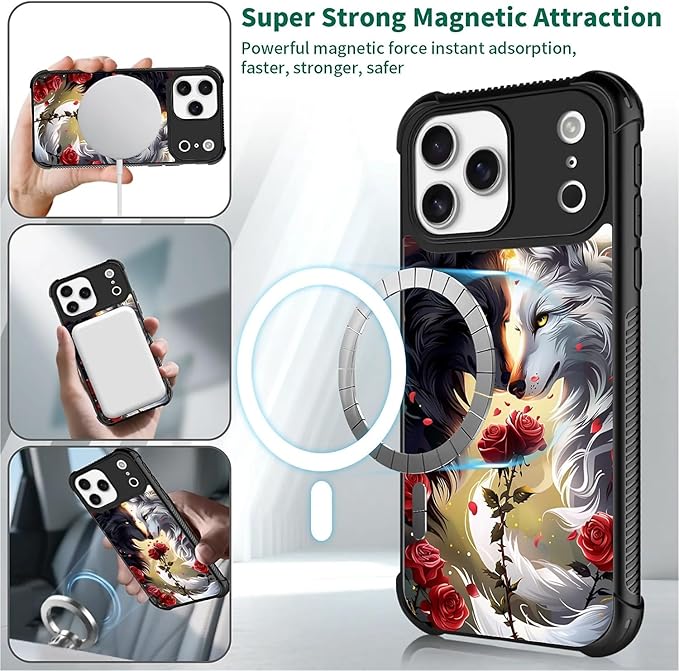 for iPhone 17 Pro Max Case, for MagSafe Graphic Design for Girl Boy Soft - Image 4