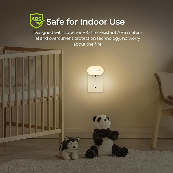 AUVON Night Light Plug in with Motion Sensor, Dimmable Smart LED Night Lights - Image 8