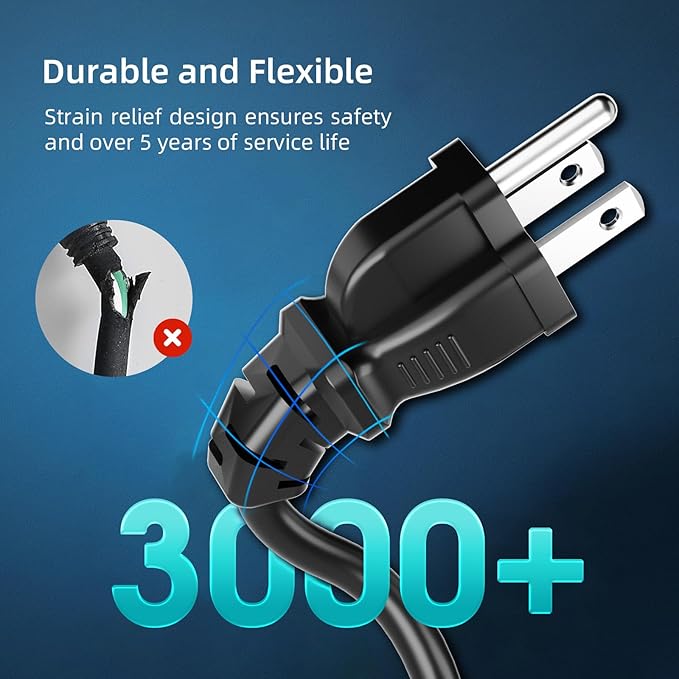 100 FT Outdoor Extension Cord Waterproof, 3-Prong Power Cord, 16 AWG SJTW - Image 2