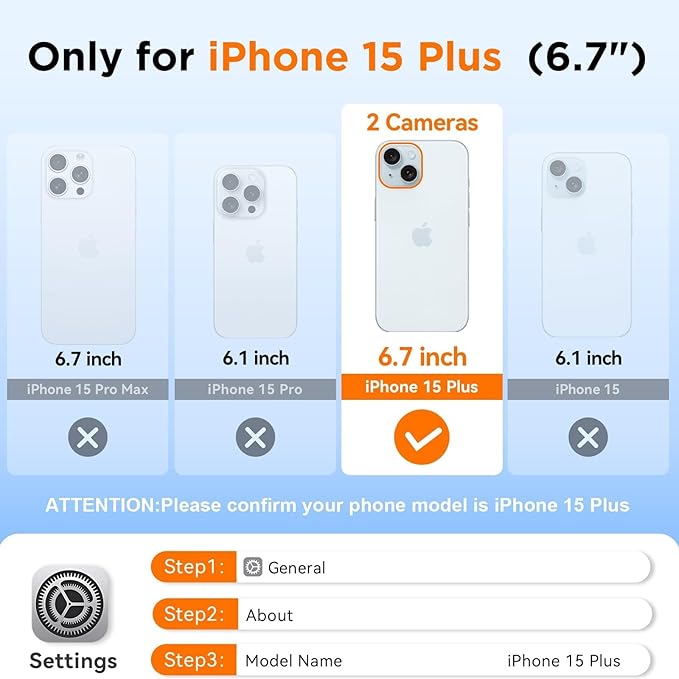 WIFORT for iPhone 15 Plus Waterproof Case, 360 Full Body Sealed Protection - Image 3