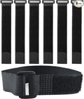 6 Pack Reusable Fastening Cable Ties and Cable Straps, Adjustable Multi-Purpose by Unknown