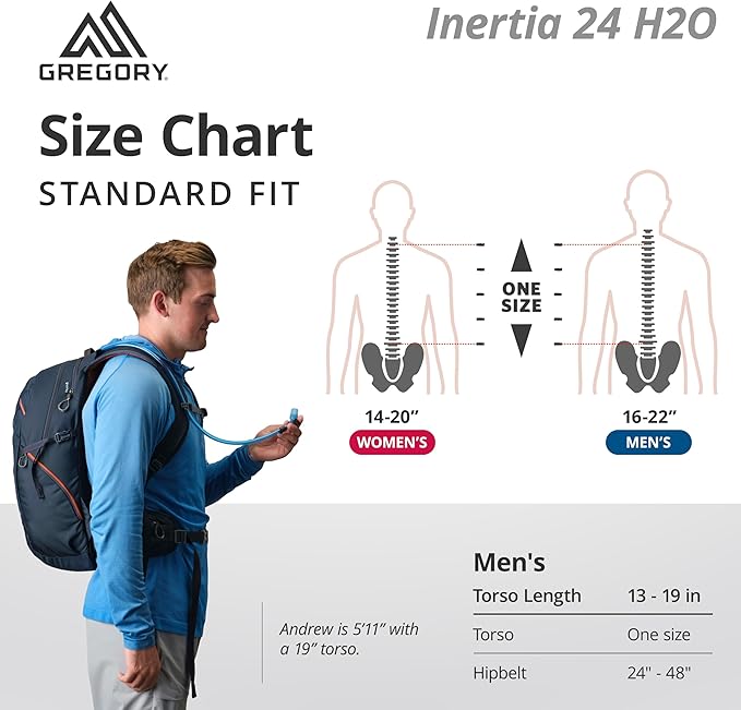 Gregory Inertia 24L H2O Unisex Day Hiking Backpack - Image 8