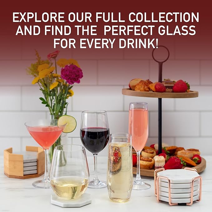 D'Eco Unbreakable Tritan Wine Glasses, 20 oz – Shatterproof, Crystal-Clear - Image 6