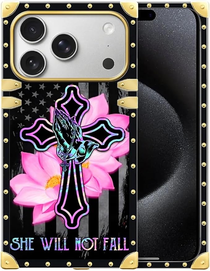 for iPhone 17 Pro Case Luxury Golden Decoration by Unknown