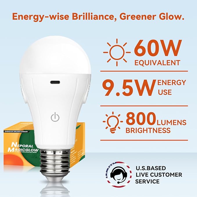 Neporal MagicGlow Rechargeable Light Bulbs - Image 7