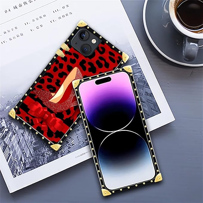Compatible with iPhone 14 Case, Elegant High Heels Luxury Golden Decoration - Image 6