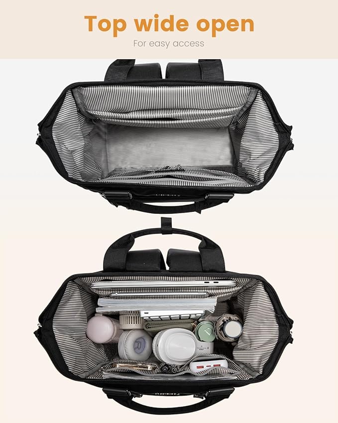 LOVEVOOK Laptop Backpack for Women Work Travel Commuter Backpack Business - Image 4