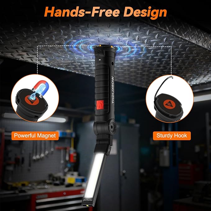 Magnetic Work Light 6Pack, Rechargeable LED Work Light - Image 4