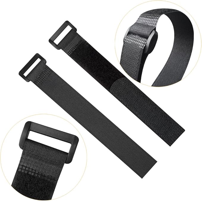 YiwerDer Reusable Fastening Cable Straps and Cable Ties Set 24 Pack, Adjustable - Image 2