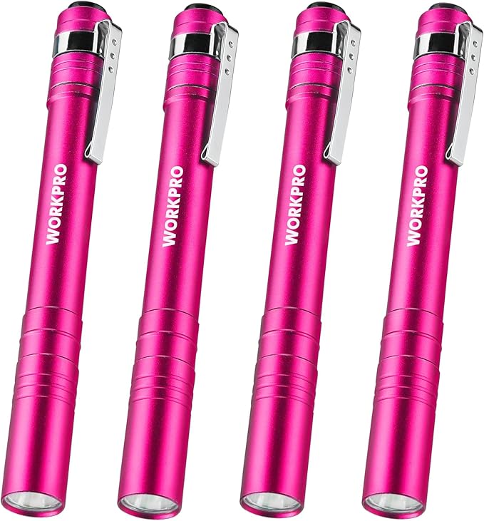 WORKPRO LED Pen Light, Aluminum Pen Flashlights, Pocket Flashlight by WORKPRO