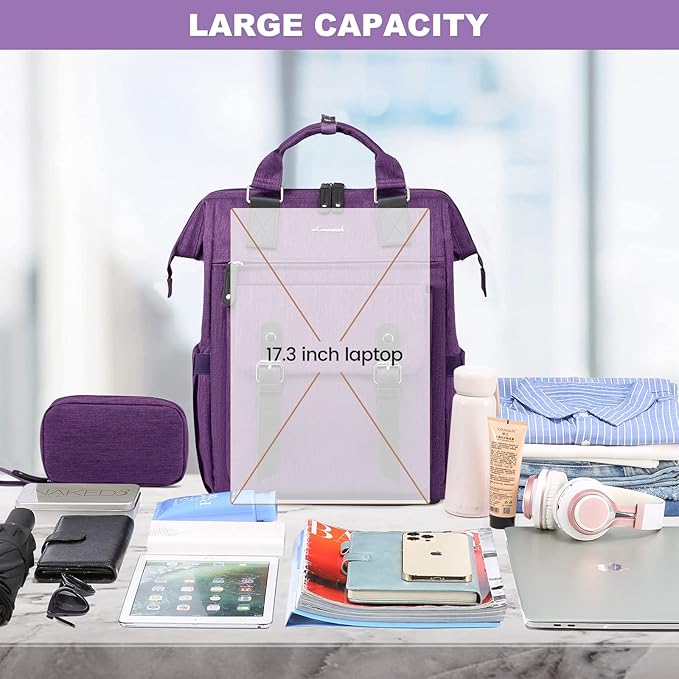 LOVEVOOK Laptop Backpack for Women Teacher Doctor Nurse Bags Work Backpack - Image 4