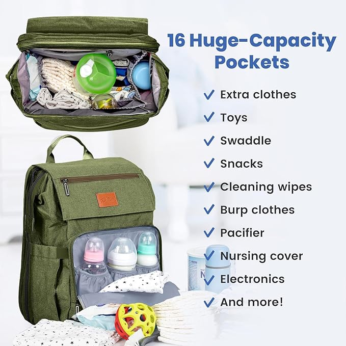 PILLANI Baby Diaper Bag Backpack - Image 2
