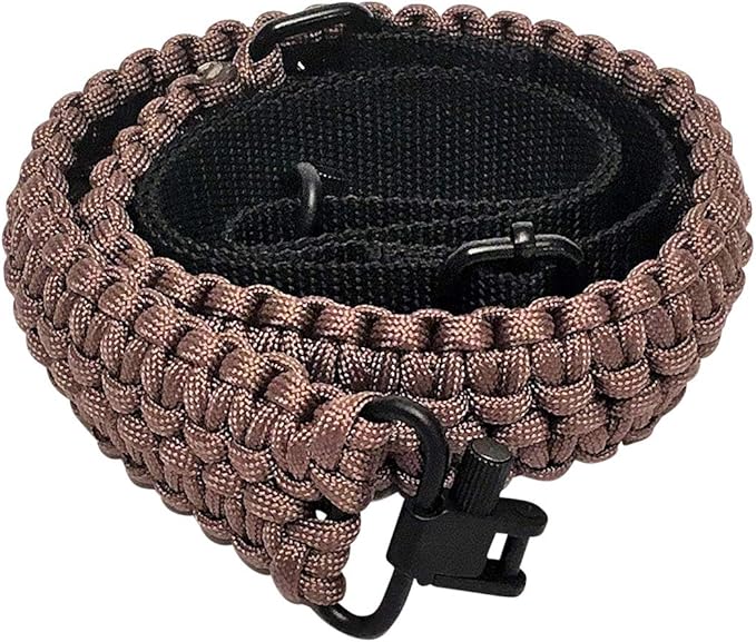 Extra Wide Gun Sling Paracord 550 Adjustable w/Swivels - Image 2