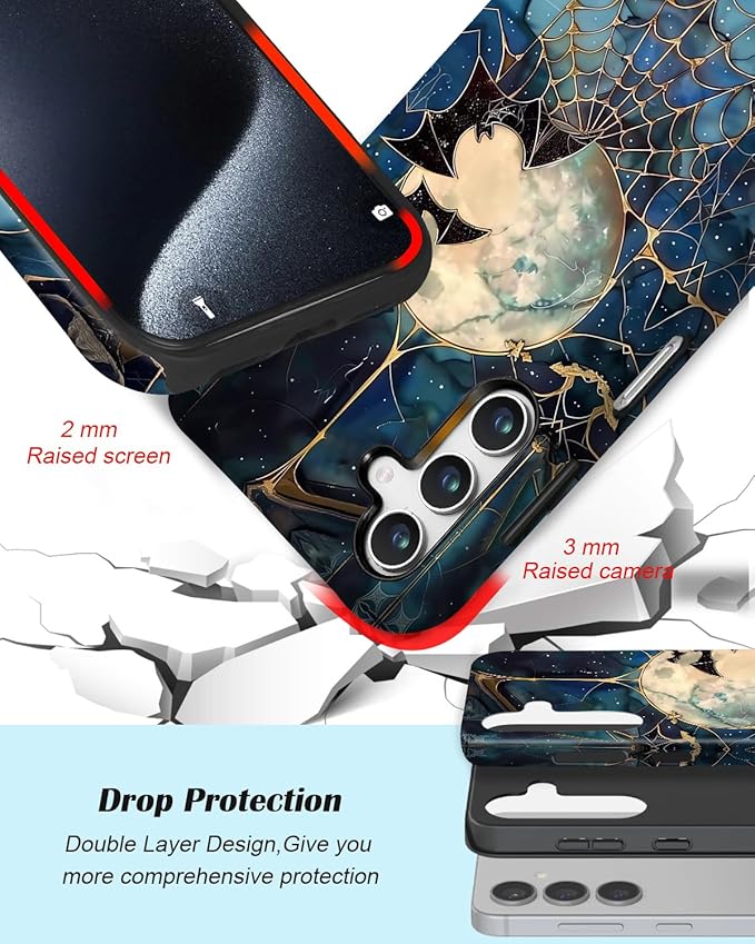 Compatible for Samsung Galaxy A36 5G Case, Dual Layer Heavy Duty 2 in 1 - Image 3